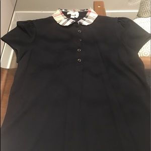 BURBERRY BLACK SHORT SLEEVE SHIRT